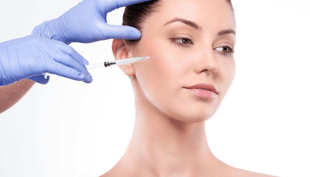 Woman receiving polynucleotide facial injection to improve skin – how long do polynucleotides take to work